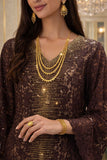 Brown Lace Dress